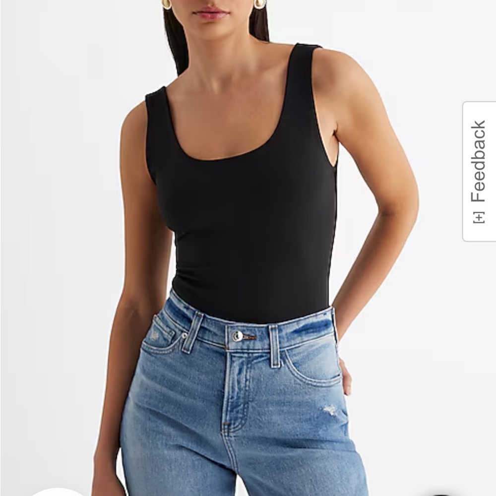 NWT EXPRESS BODY CONTOUR SCOOP NECK BODYSUIT